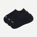Socks No Show Black (three pack)
