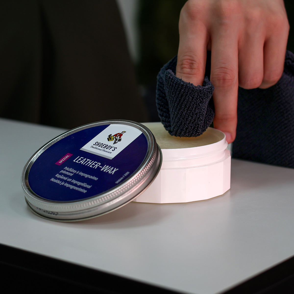 Přírodní vosk na boty LEATHER WAX