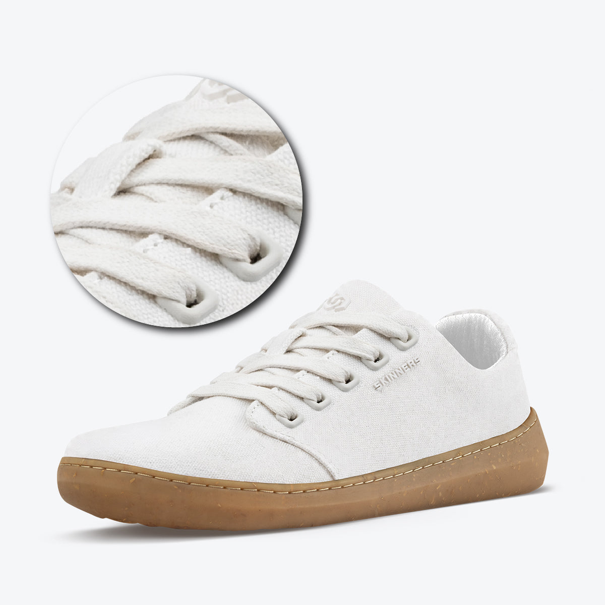 Textile Shoelaces White