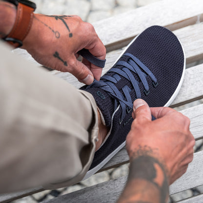 Textile Shoelaces Dark Blue