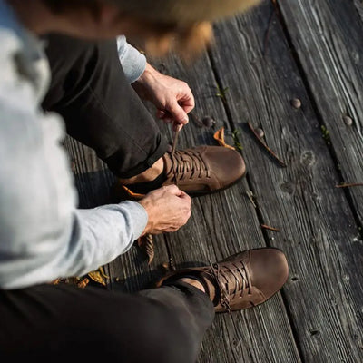 Waxed Shoelaces Dark Brown